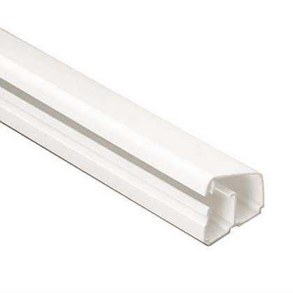 Product image for Panduit LD2P10EI10-A Two Channel Tamper Resistant One-piece Latching Surface Raceway, Supplied With Pre-Applied Adhesive Backed Tape. Available In 8' And 10' Lengths, Electric Ivory, 10 Ft.