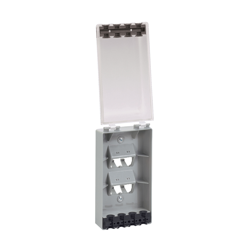 Product image for Panduit CFPWR4IW 1-Gang 4-Port Water Proof Industrial Face Plate
