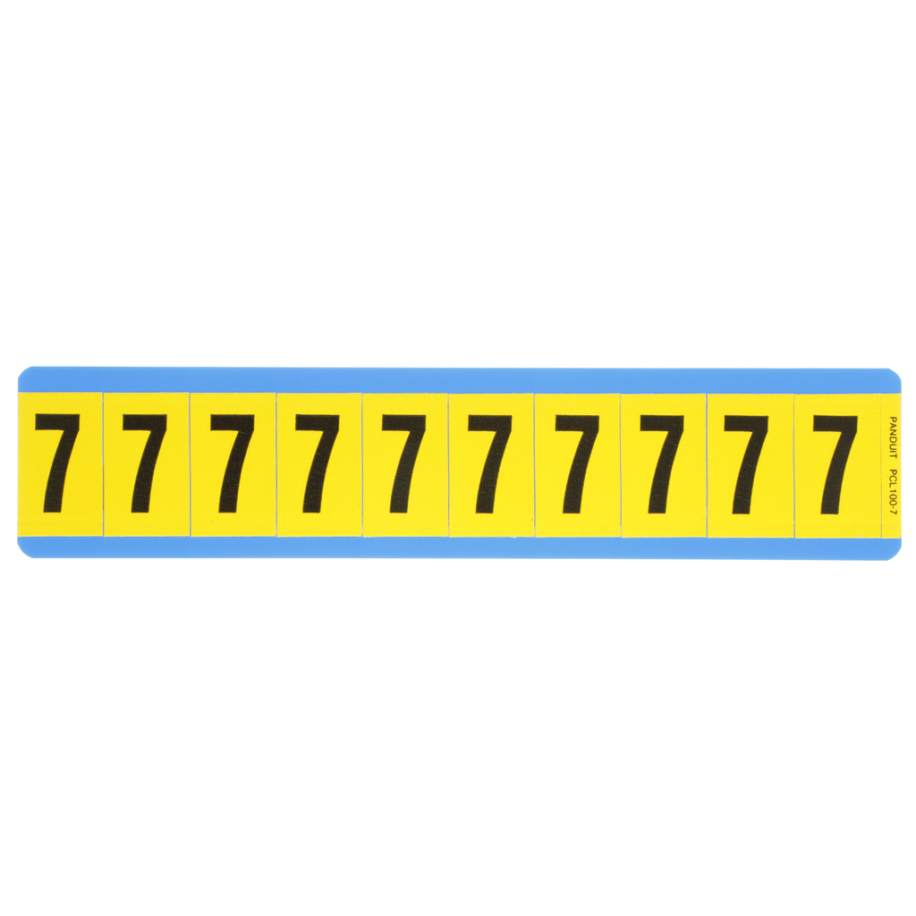 PAN PCL100-7 NUMBER,1.00 IN VNYL CL PAN PCL100-7 NUMBER,1.00 IN VNYL CL