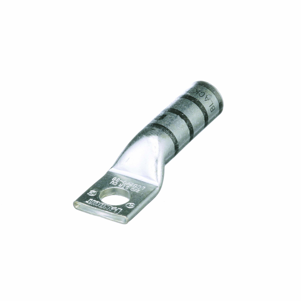 Panduit LCB2/0-38-X 1-Hole 2/0 AWG 3/8 Inch Stud Hole Copper Compression Lug Panduit LCB2/0-38-X 1-Hole 2/0 AWG 3/8 Inch Stud Hole Copper Compression Lug