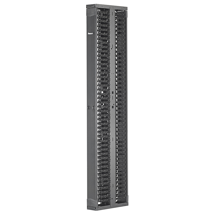 Product image for Panduit PR2VD0679 2 Vertical Cable Manager Combines High-Density Capability and Versatility, Freeing up Valuable Floor Space