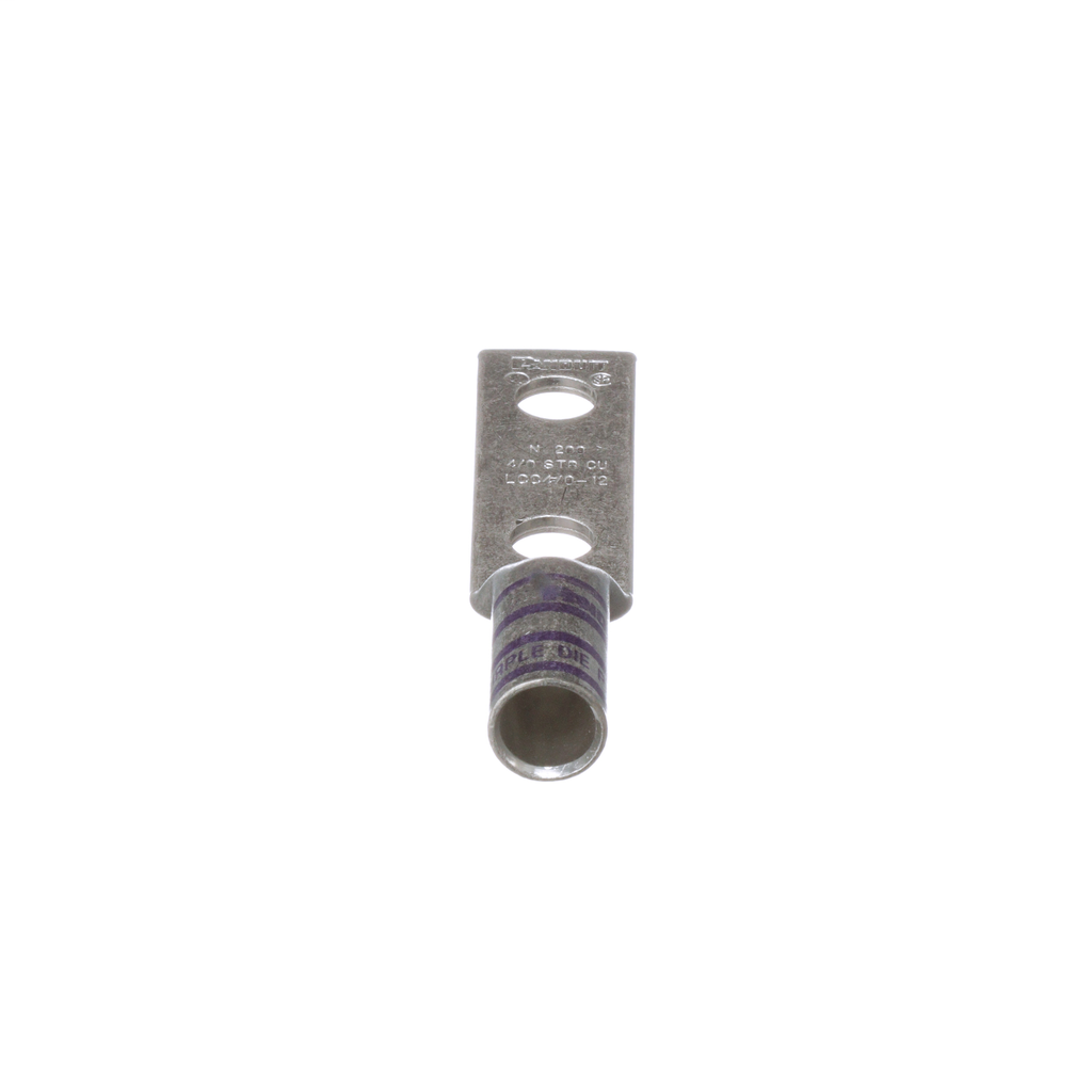 Panduit LCC4/0-12-X 2-Hole 4/0 AWG 1/2 Inch 1.75 Inch Copper Compression Lug Panduit LCC4/0-12-X 2-Hole 4/0 AWG 1/2 Inch 1.75 Inch Copper Compression Lug