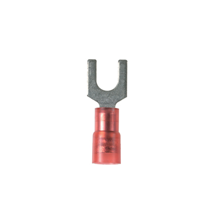 Panduit PNF18-6F-C Funnel Entry Nylon Insulated Fork Terminal Panduit PNF18-6F-C Funnel Entry Nylon Insulated Fork Terminal