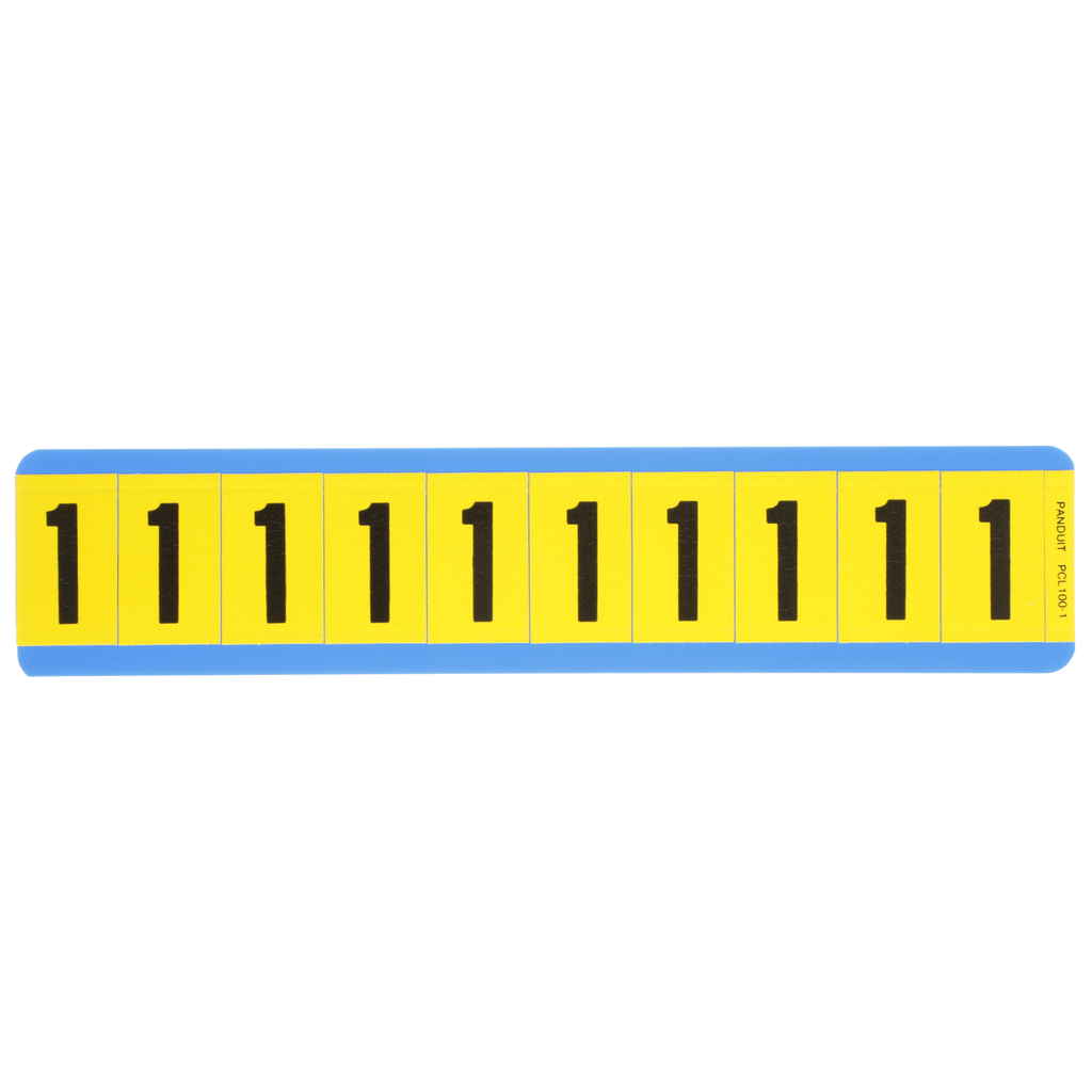 PAN PCL100-1 NUMBER,1.00 IN VNYL CL PAN PCL100-1 NUMBER,1.00 IN VNYL CL