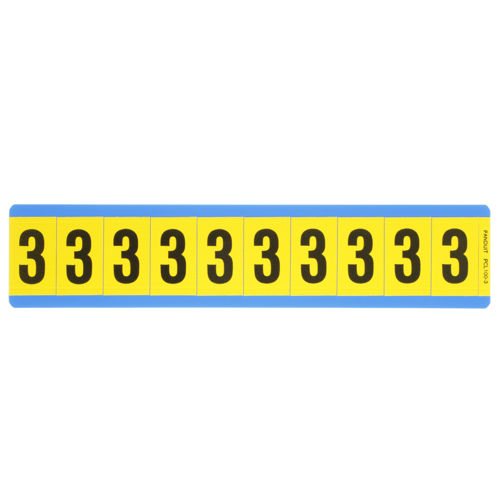 PAN PCL100-3 NUMBER,1.00 IN VNYL CL PAN PCL100-3 NUMBER,1.00 IN VNYL CL