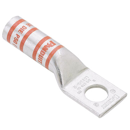 Panduit LCB1/0-38-X 1-Hole 1/0 AWG 3/8 Inch Stud Hole Copper Compression Lug Panduit LCB1/0-38-X 1-Hole 1/0 AWG 3/8 Inch Stud Hole Copper Compression Lug