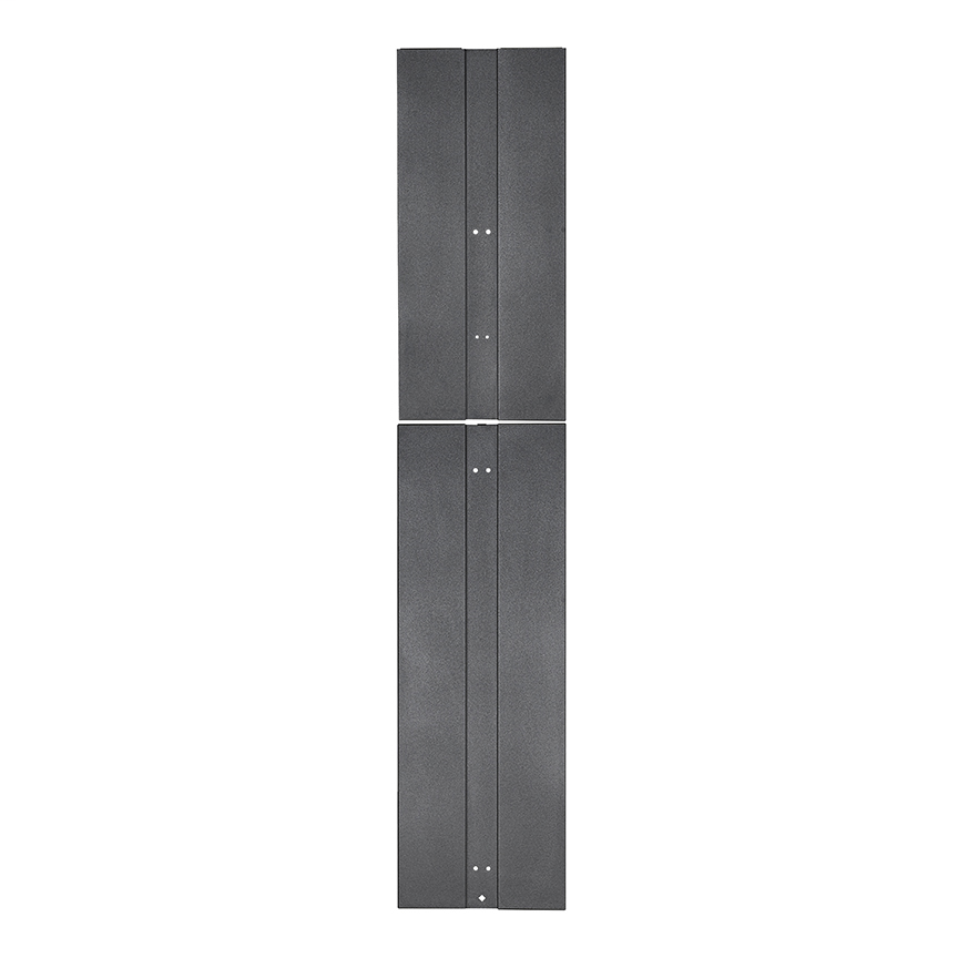 Product image for Panduit PR2VEP 2 End Panel Provides A Professional, Clean Aesthetic By Closing Off The End Row, 84in Managers, 45ru, Black