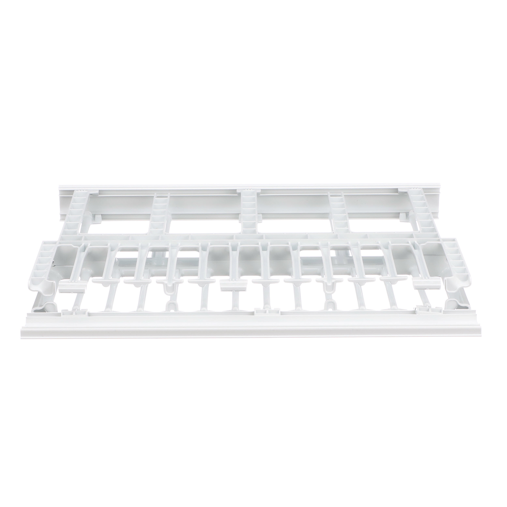 Product image for Panduit NM1WH The Panduit® NetManager® High Capacity Horizontal Cable Manager cost-effectively Orangeganizes and protects copper and fiber network cabling in any standard EIA 19in (483mm) rack Orange