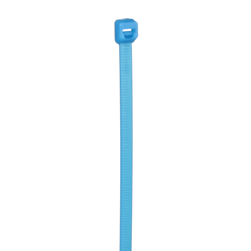 Pan-Ty® locking cable tie, standard cross section, 7.4 (188mm) length, TEFZEL, aqua, 100 pc.