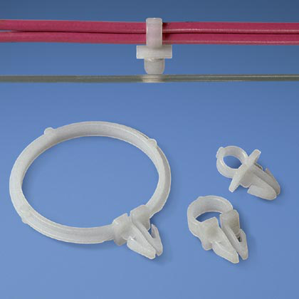 Product image for Panduit SICH50-M Snap-In Cord Clip, .50" (12.7mm) Bundle, Natural, Bulkpackage.