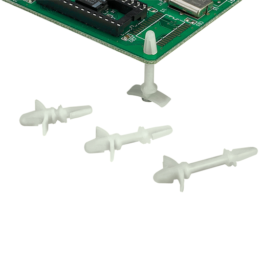 Locking circuit board support, .75" (19.1mm) post, bulk package.