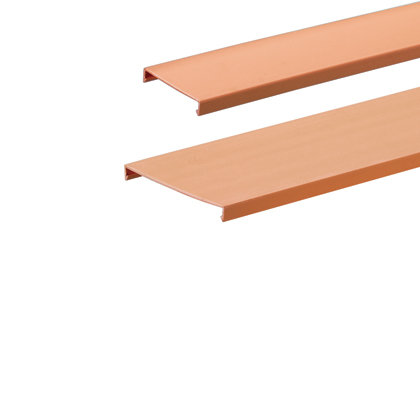 Duct cover, 2 W x 6' length, PVC, orange.