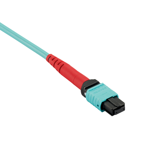 Product image for Panduit FXUYLEEEEAAM060 OM3 24-fiber indoor small diameter trunk cable assembly, low smoke zero halogen (LSZH) rated, 24F ferrule MTP female to 24F ferrule MTP female, Method A, Std. IL. with pulling