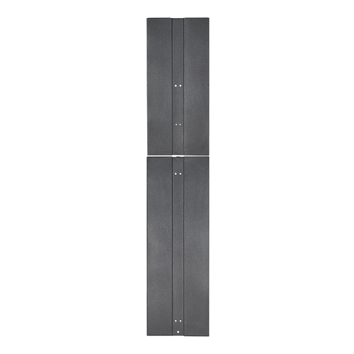 Product image for Panduit PR2VEP 2 End Panel Provides A Professional, Clean Aesthetic By Closing Off The End Row, 84in Managers, 45ru, Black