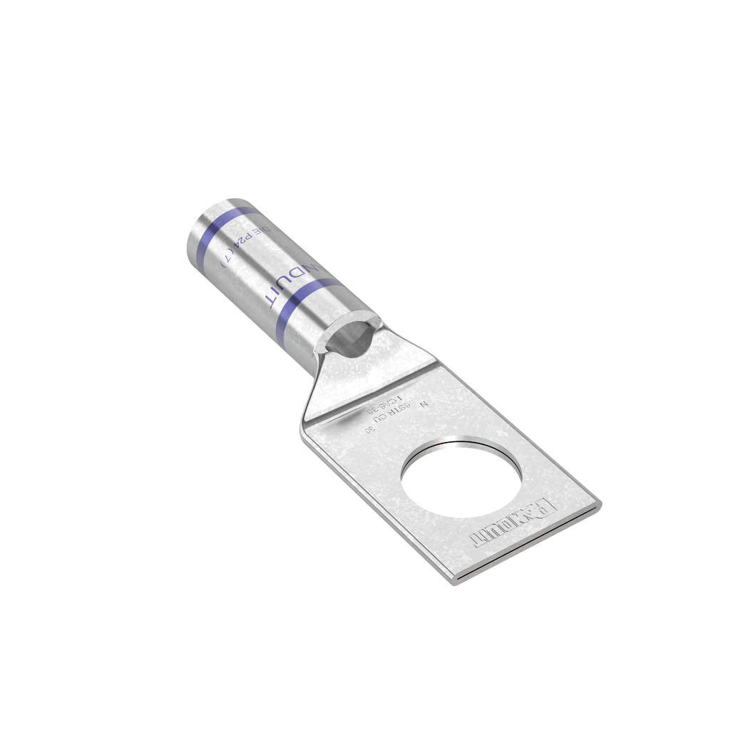 Panduit LCA6-38-L 1-Hole #6 AWG Copper Compression Lug Panduit LCA6-38-L 1-Hole #6 AWG Copper Compression Lug