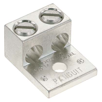 Panduit LAM2A350-12-6Y 1-Hole 2 Barrel Aluminum Mechanical Lug Panduit LAM2A350-12-6Y 1-Hole 2 Barrel Aluminum Mechanical Lug
