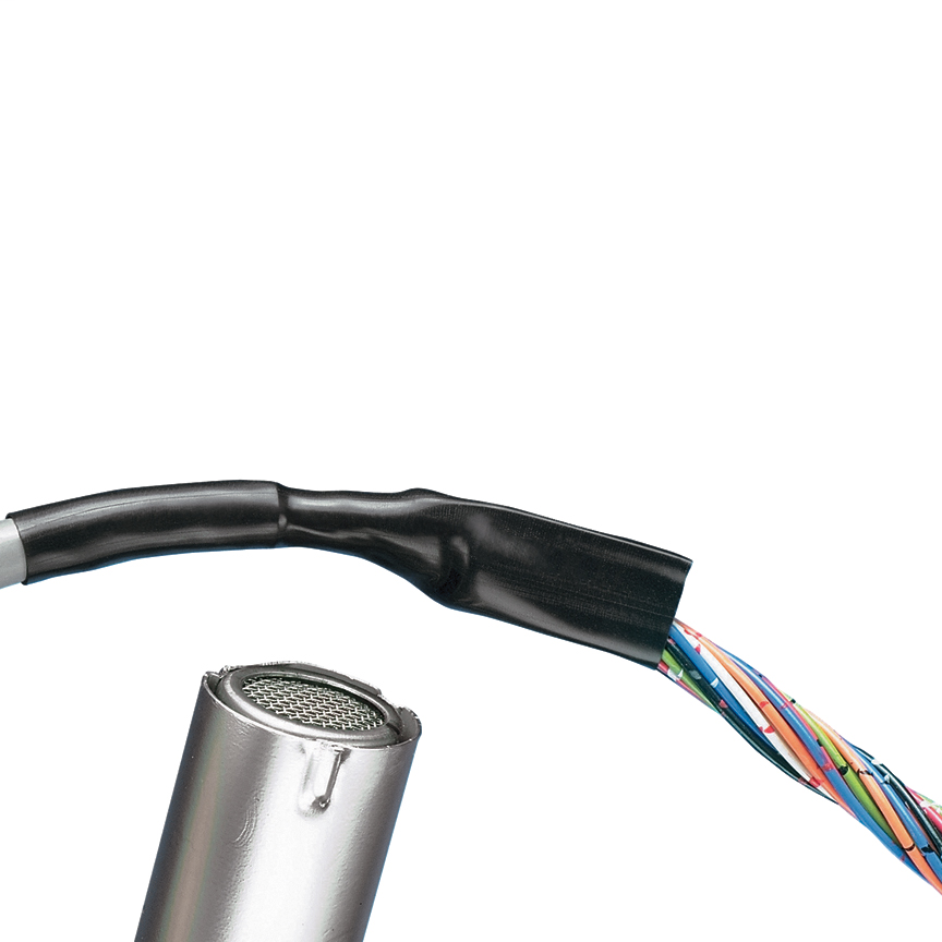 Product image for Panduit HSTTP25-CY 0.25 Inch (6.4 mm) Diameter PVC Black Thin Heat Shrink Tubing