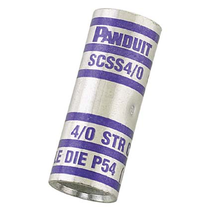 PAN SCSS1-Q CuButtSplice,Short,#1AW PAN SCSS1-Q CuButtSplice,Short,#1AW