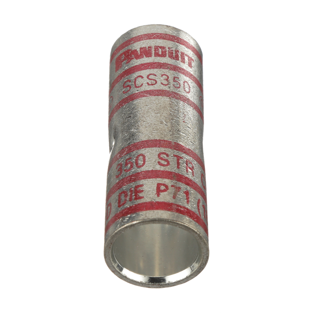 Panduit SCS350-X Standard Barrel Copper Compression Butt Splice Panduit SCS350-X Standard Barrel Copper Compression Butt Splice