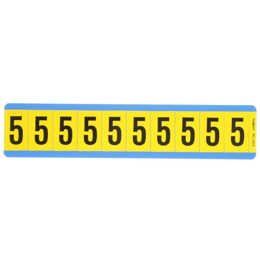 PAN PCL100-5 NUMBER,1.00 IN VNYL CL PAN PCL100-5 NUMBER,1.00 IN VNYL CL