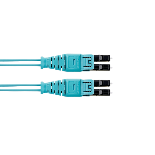 2 fiber OM4 patch cord, LC push pull to LC push pull, 16mm jacket, low smoke zero halogen (LSZH) rated, Standard IL, 24m