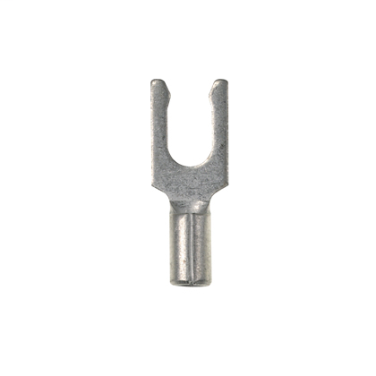 Product image for Panduit E18-10LFB-L Locking Fork Terminal, Non-Insulated, 22 - 18 AWG, #10 Stud Size