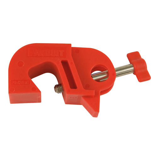 No Tool circuit breaker lockout for use with Square D I-LINE^/Federal Pacific (FPE) circuit breakers.