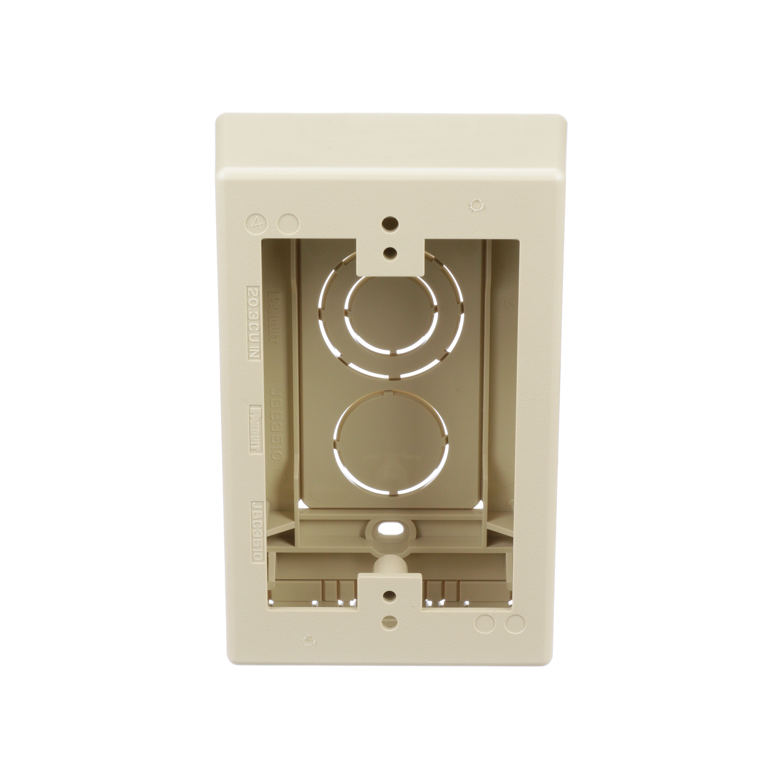PANDUIT POWER JUNCTION BOX JBP1BL SINGLE GANG FOR SINGLE CHANNEL SURFACE RACEWAY