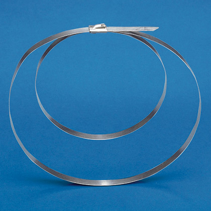 Product image for Panduit MLT6DEH-Q MLT Tie, 304 SS, Double Wrap, Extra Heavy, 41.5" (1054mm), .010" (.25mm)