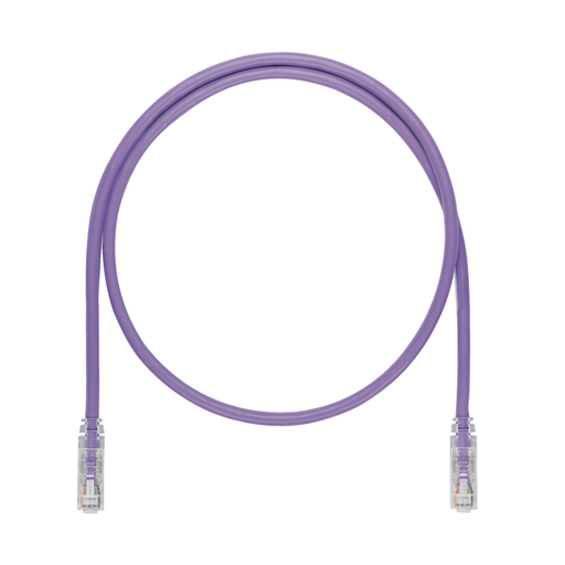 Product image for Panduit UTP6ASD32VL Category 6A (SD), 10 Gb/s UTP patch cord with Modular Plugs on each end, Violet, 32 ft.
