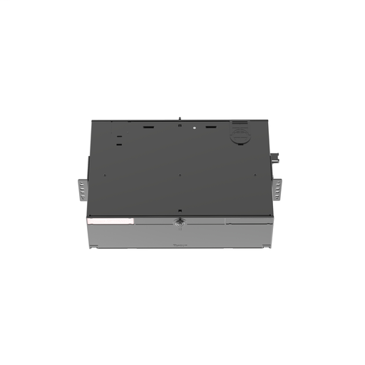 The Panduit® Opticom® 3 RU Rack Mount Fiber Enclosure has integral fiber management and can hold up to 9 FAPs for a maximum of 216 fibers. It ensures network reliability by housing, organizing, managing and protecting fiber optic cable, terminations, spli