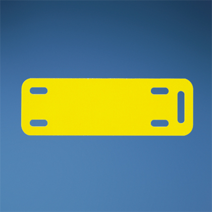 TT,Poly/Po Marker Plate,2"x1",YL