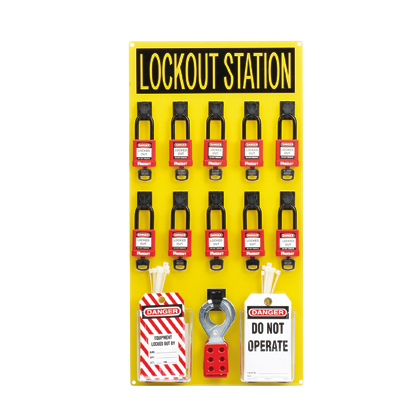 LOCKOUT STATION W/COMPONENT,10 PERSON,EA