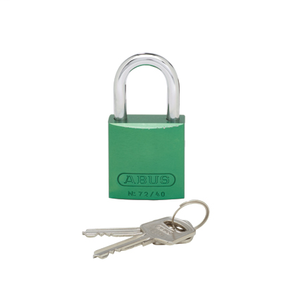 ALUMINUM PADLOCK,1.00in SHACKLE,GR,EA