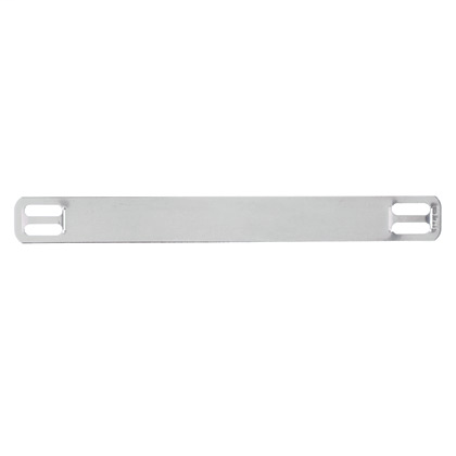 Marker plate, four holes, 304 Stainless Steel, 3.50" x .38", 125 per package.