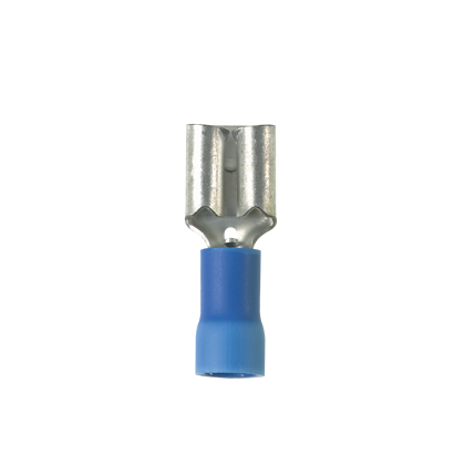 Disc,F,BlVn,.187x.032"16-14AWG,BS,100