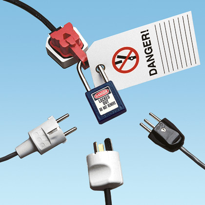 GLOBAL PLUG LOCKOUT DEVICE,RD,EA