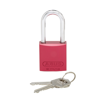 Panduit PSL-7-LS Long Shackle Padlock, Red