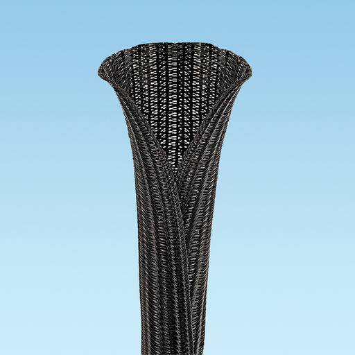 Panduit SE50PS-CLR0 Braided Sleeving,Black,0.5"x150'