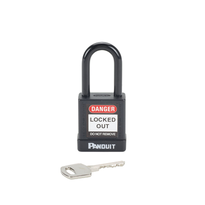 Panduit PSL-8BL Non-Conductive Safety Padlock, Black