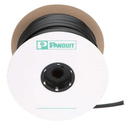 Panduit SE75P-DR0 Braided Sleeving,Black,0.75"x500'