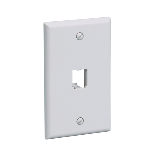 Faceplate,1port,Classic,WH,EA