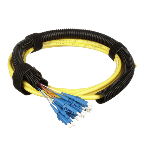 Product image for Panduit F9TSR17NNSNM002 OS2 12F OFNR Simplex LC/Pigtail 46cm Fanout Std Polarity Std IL 2M