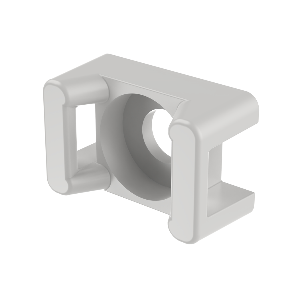 Panduit TM3S25M Cable Tie Mount, .62" (15.8mm)W, 1/4 Screw, Nylon