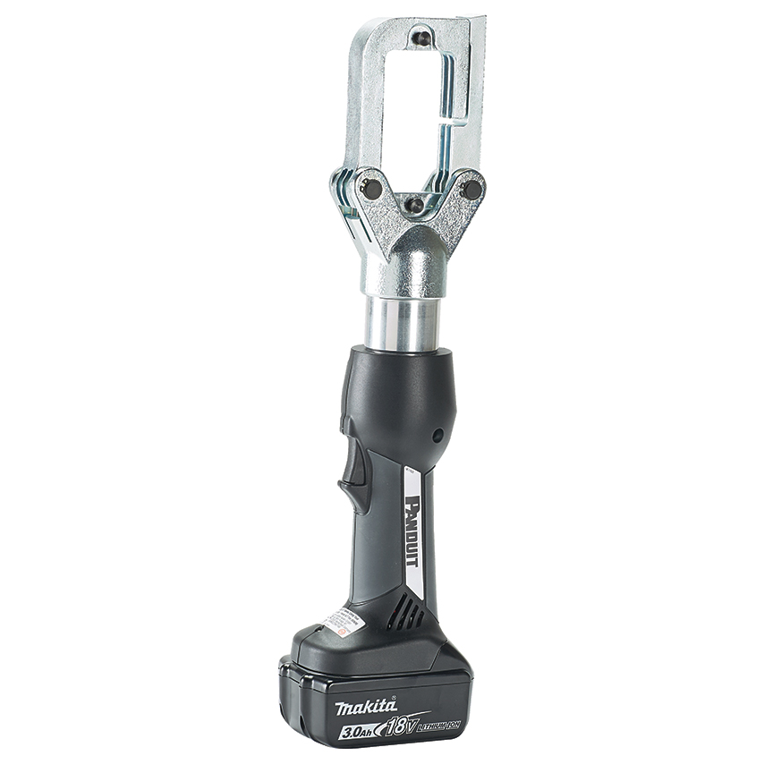 Product image for Panduit CT-3001/CCP CT-3001/CCP Li+ Powered Hydraulic, 6.7-Ton, In-line Tool, Cut Crimp Punch, PK1