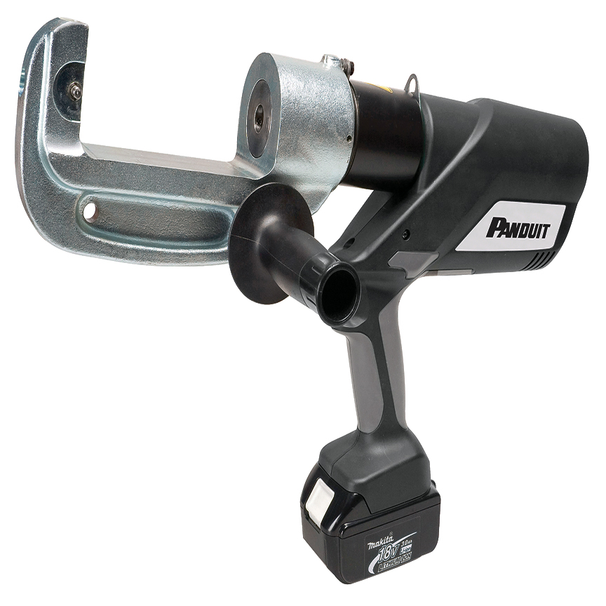 Product image for Panduit CT-2940/ST Die-type, Li+ Batt Power Hydraulic, 15-Ton, Pistol Grip Tool