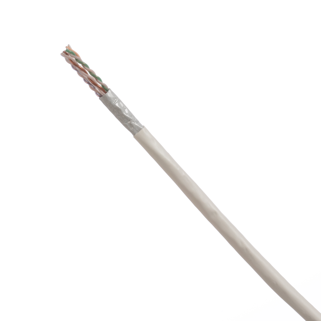 Product image for Panduit PUP6AS04WH-G Copper Cable, Cat 6A, 23 AWG, UTP, CMP, White