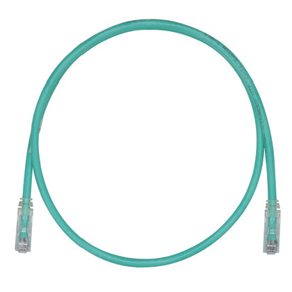 Product image for Panduit UTPSP75MGRY Copper Patch Cord, Cat 6, Green UTP Cable, 75 Meter