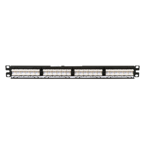 Product image for Panduit DPKR245E88TG Punchdown Patch Panel Kit, Cat 5e, Flat, 24 Port, 1RU