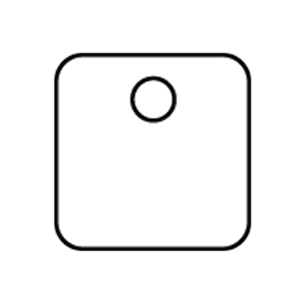 Product image for PAN MT125S-Q MarkerTag,304SS,Square